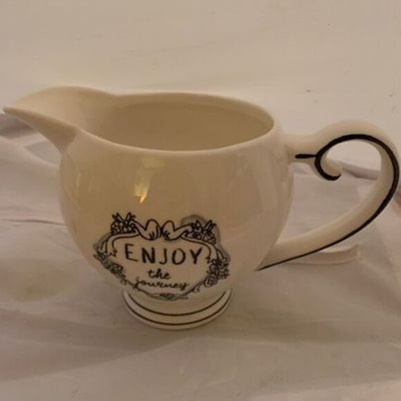Katie & Mandy Enjoy The Journey Creamer Cream Pitcher - Picture 3 of 10